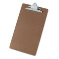 Coolcrafts Hardboard Clipboard  1-1/4'' Capacity  Holds 8-1/2w x 14h  Brown CO1541769